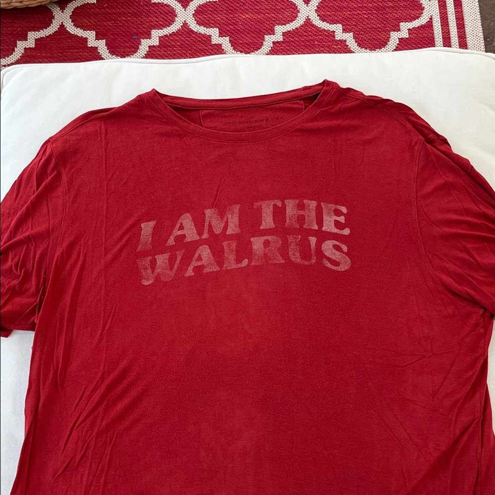 John Varvatos Red Graphic Tee